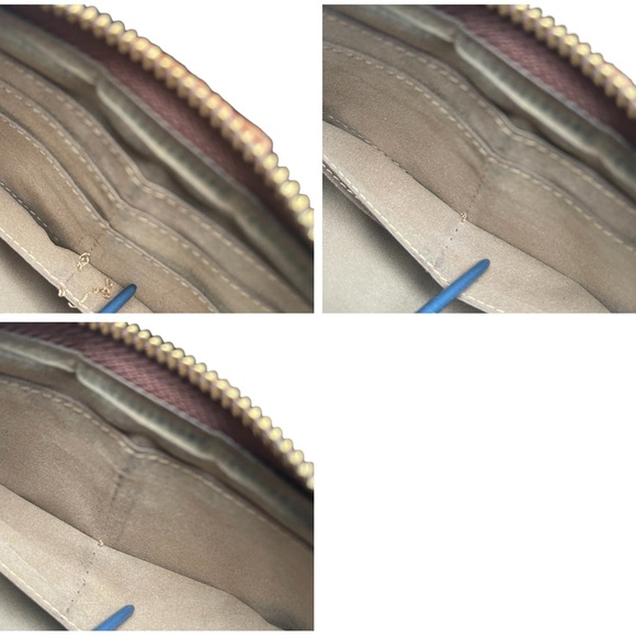 Rioni Isla Button Zip Croc Embossed Leather Wallet - Picture 16 of 17